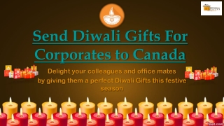 Send Diwali Gift for Corporate Colleague & Employees to Canada