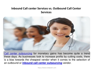 Inbound Outbound Call Center Services