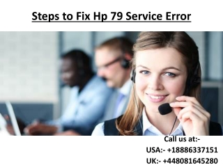 Steps to Fix Hp 79 Service Error