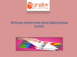 What you need to know about digital printing services