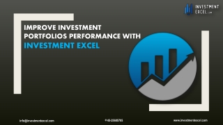 Improve your Investment Portfolio Performance with Investment Excel