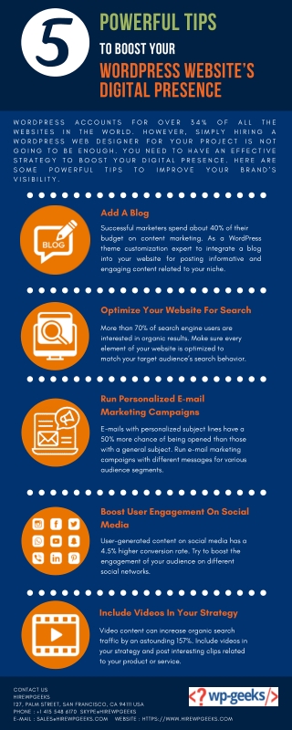 5 Powerful Tips To Boost Your WordPress Website’s Digital Presence