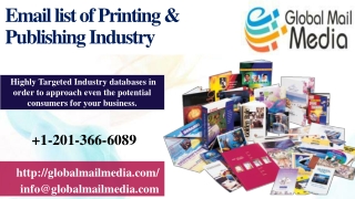 Email list of Printing & Publishing Industry