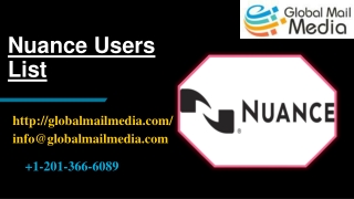 Nuance Users List