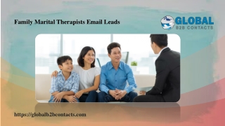 Family Marital Therapists Email Leads