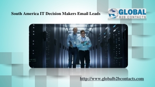 South America IT Decision Makers Email Leads