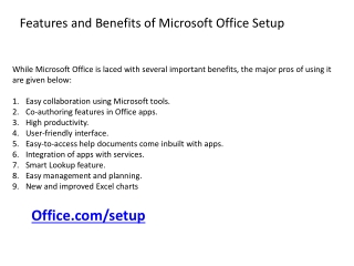 office.com/setup - enter office product key