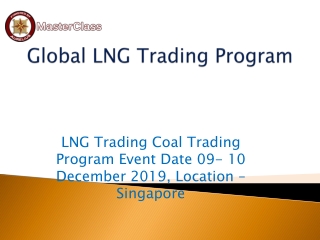 LNG Trading Training in Singapore