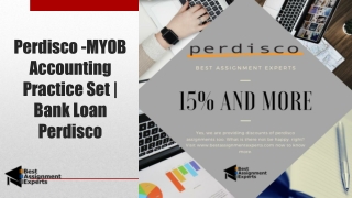 Perdisco-MYOB Accounting Practice Set | Bank Loan Perdisco