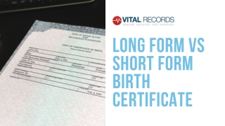 Long Form Vs Short Form Birth Certificate