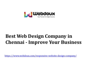 Best Web Design Company in Chennai to Improve Your Business