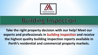 Building Inspection