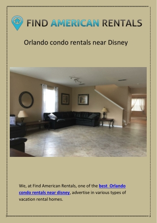 Orlando condo rentals near disney