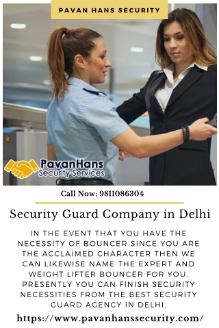 Pavan Hans Security: Security Guard Agency in Delhi