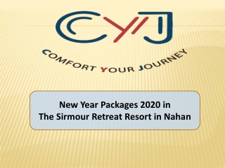 New Year Packages 2020 in Sirmour Retreat Resort in Nahan | New Year 2020