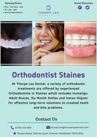 Orthodontist Staines