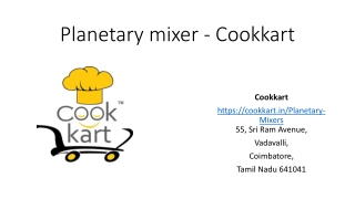 buy planetary mixer at cookkart