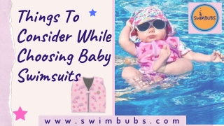 What Factors Should We Consider While Choosing Baby Swimsuit?