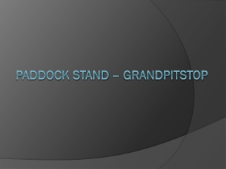 Paddock Stand - GrandPitstop