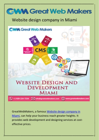 Website design company in Miami