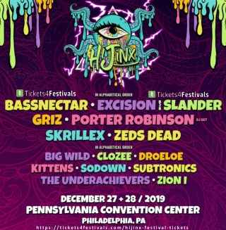HiJinx Festival 2019 Philadelphia Line-up
