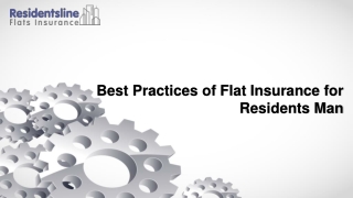 Best Practices of Flat Insurance for Residents Management Companies