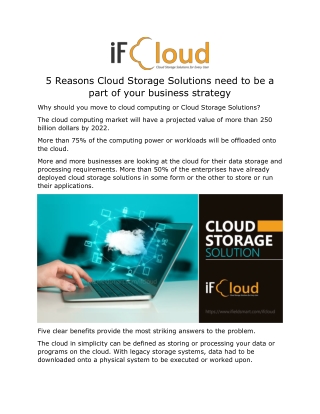 Cloud Storage Solutions