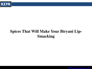 Spices That Will Make Your Biryani Lip-Smacking
