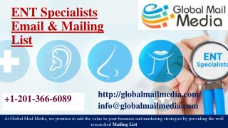 ENT Specialists Email & Mailing List