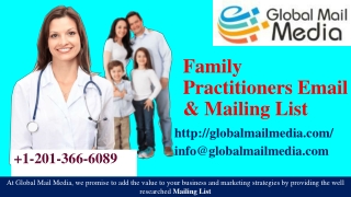Family Practitioners Email & Mailing List