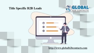 Title Specific B2B Leads