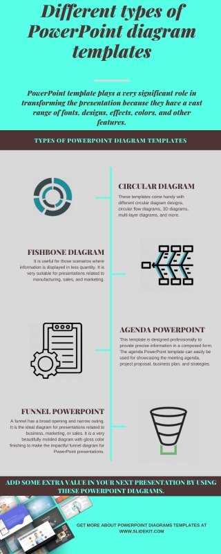 Types of PowerPoint diagram templates for presentation