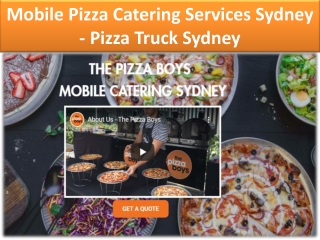 Pizza catering Sydney