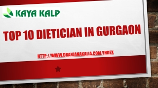 Top 10 Dietician in Gurgaon-Dr Anjana Kalia