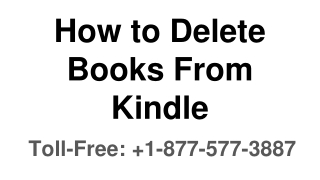 How to Delete Books from Kindle