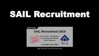 SAIL Recruitment 2019 Apply 759 Operator-cum-Technician & Other Jobs