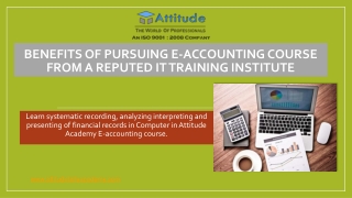 E-accounting Course Institute in Uttam Nagar | Attitude Tally Academy