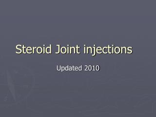 Steroid Joint injections