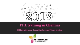 ITIL training in Chennai