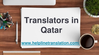 Translators in Qatar