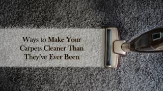 Smarter Way to Clean Your Carpet