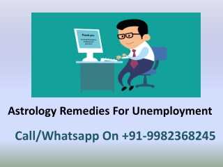 Astrology Remedies For Unemployment