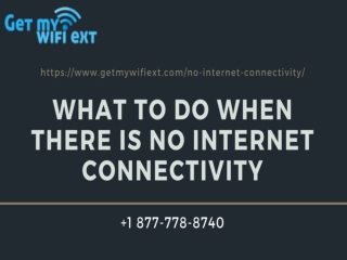 No Internet Connectivity? Get Help Now!