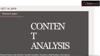 Content Analysis Data Collection Services Data Analysis Services - Statswork