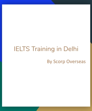 IELTS Training in Delhi