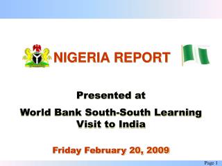 NIGERIA REPORT