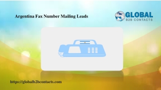 Argentina Fax Number Mailing Leads