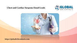 Chest and Cardiac Surgeons Email Leads