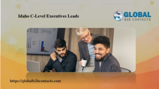 Idaho C-Level Executives Leads