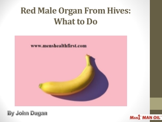 Red Male Organ From Hives: What to Do